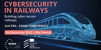 2nd ERA-ENISA Conference on Cybersecurity in Railways