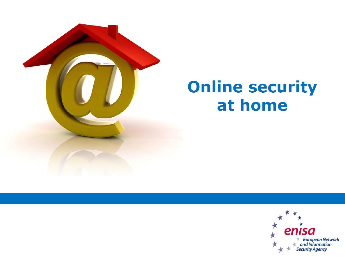 Online security at home: Training material