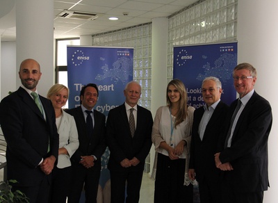 ITRE MEPs Eva Kaili and Michal Boni met with ENISA's management and staff 