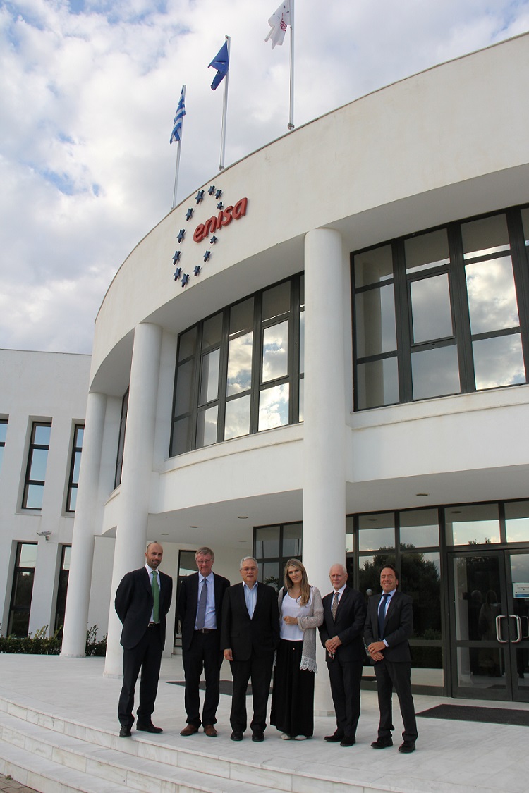 ITRE MEPs Eva Kaili and Michal Boni met with ENISA's management and staff