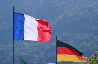 French German flags