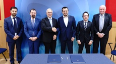 Signing of the seat agreement between ENISA, Minister Pappas and Secretary General Maglaras on behalf of the Hellenic Authorities