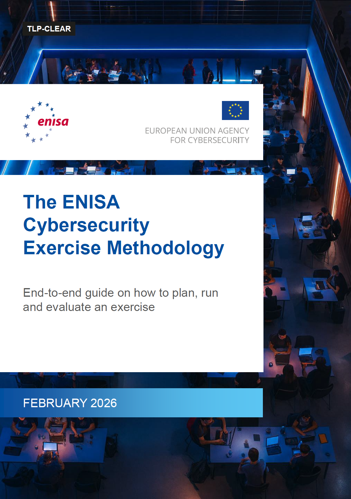Cover of the ENISA Cybersecurity Exercise Methodology publication, written in December 2025