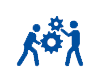 Light bulb surrounded by interconnected nodes, symbolising innovation and knowledge sharing
