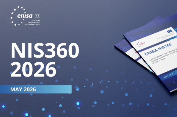 Banner promoting the ENISA NIS 360 report published in May 2026