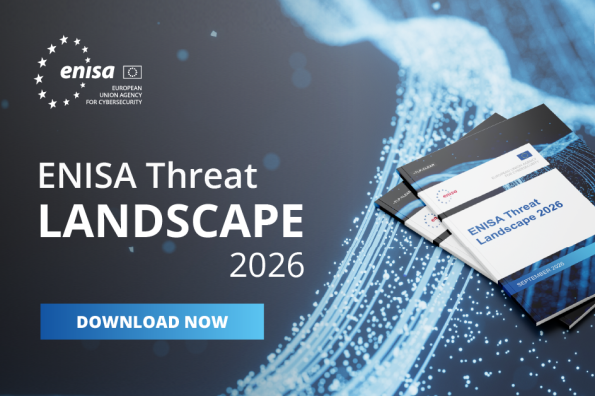 ENISA Threat Landscape 2026 - promotional image with the report cover and the date