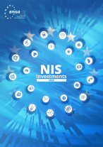 ENISA NIS Investments 2025 cover featuring the main sectors icons