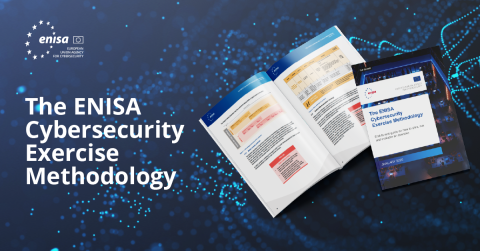 Promotional image of the ENISA Cybersecurity Methodology, featuring the report cover