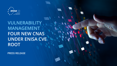 Visual promoting the new CVE Numbering Authorities Under ENISA Root