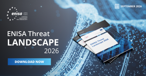 ENISA Threat Landscape 2026 - promotional image with the report cover and the date