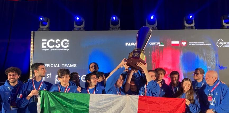 Team Italy winners of ECSC 2025