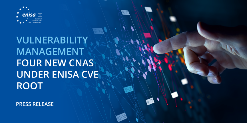 Visual promoting the new CVE Numbering Authorities Under ENISA Root
