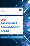 Cover for the ENISA 2024 Consolidated Annual Activity Report published in June 2025