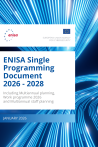Cover image of the ENISA Single Programming Document 2026-2028, published in January 2026