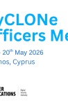 Banner promoting the EU Cyclone Officers meeting
