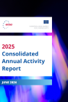 Cover of the ENISA Annual Activity Report 2025, publishd in June 2026