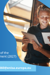 ENISA promotional graphic announcing the launch of the new NIS360 survey, inviting contributions to the 2027 cybersecurity maturity assessment. Features two people using tablets. Deadline: 30 October 2026. Contact: NIS360@enisa.europa.eu