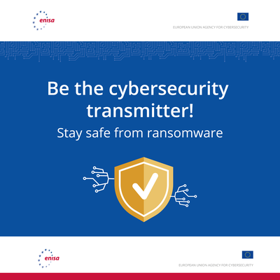 Be the cybersecurity transmitter! Stay safe from ransomware!